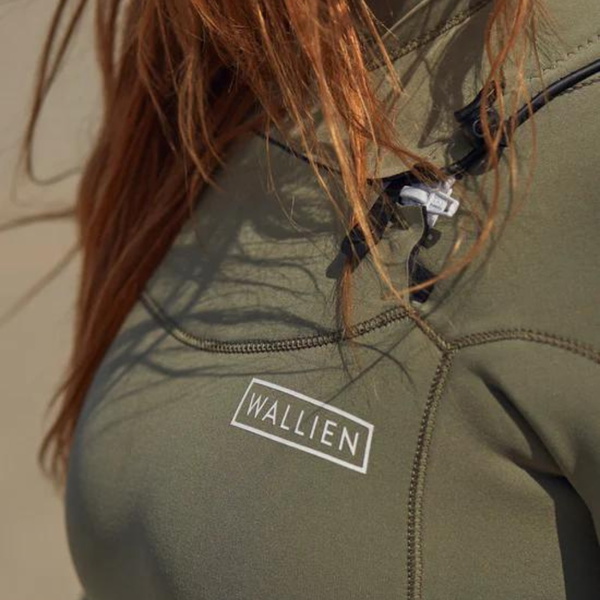 2026 Wallien Dames Nikki Van Dijk 3/2mm Borst Ritssluiting Wetsuit 101008003 - Moon